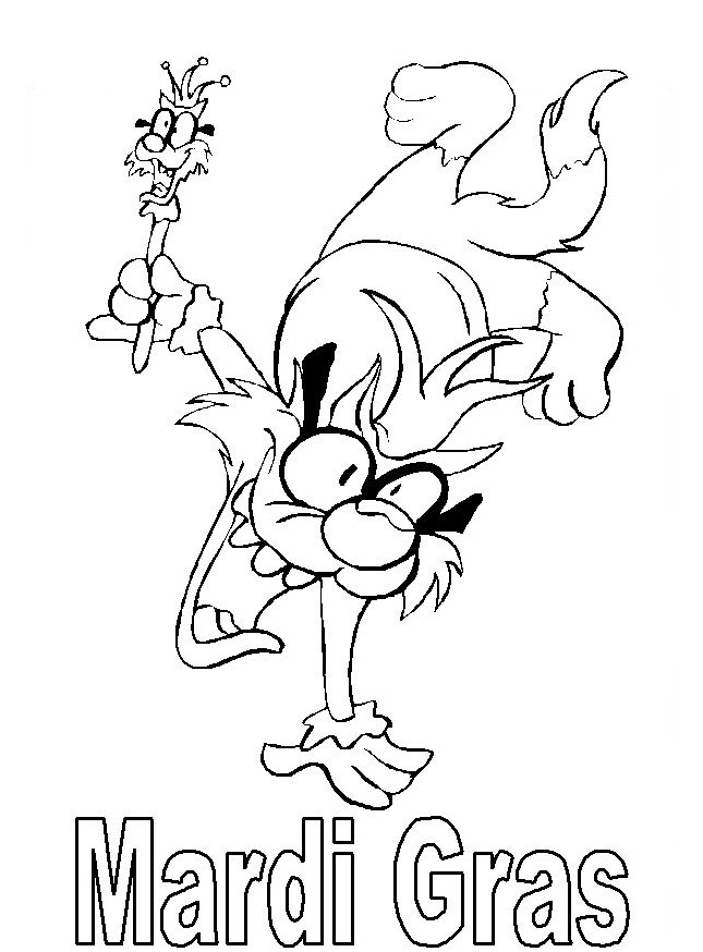 coloriage le roi du carnaval